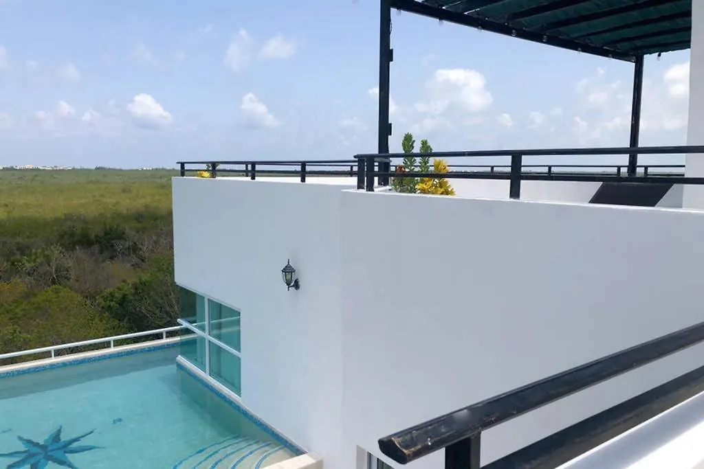 Home In Puerto Morelos 5Bd 7Br Roof Toop Pool Holiday home