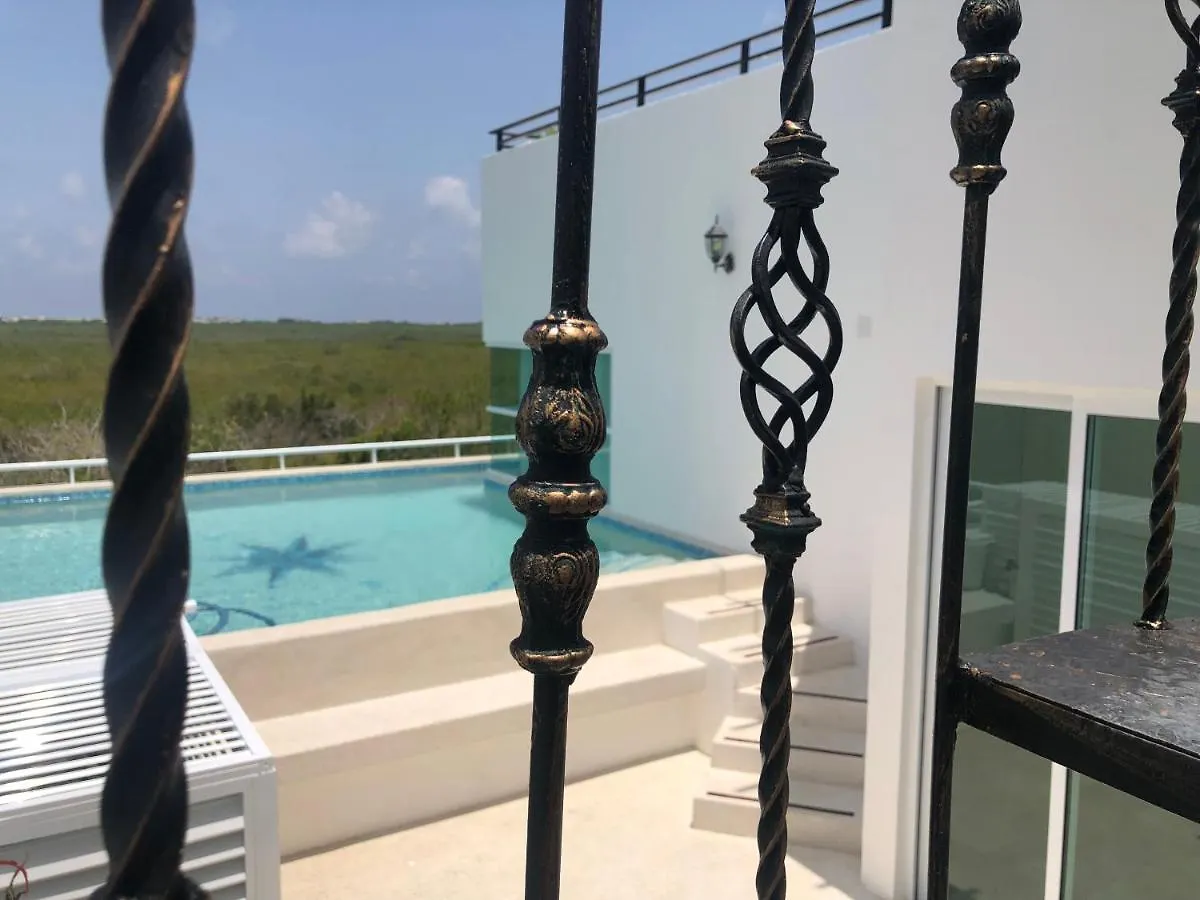 Home In Puerto Morelos 5Bd 7Br Roof Toop Pool