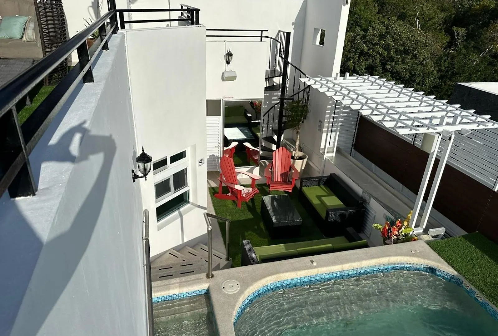 Home In Puerto Morelos 5Bd 7Br Roof Toop Pool 0*,  Mexico