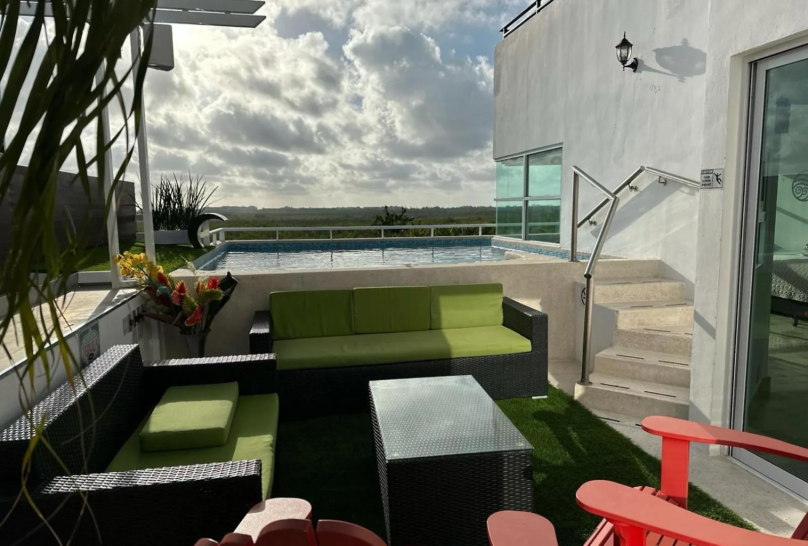 Home In Puerto Morelos 5Bd 7Br Roof Toop Pool Holiday home